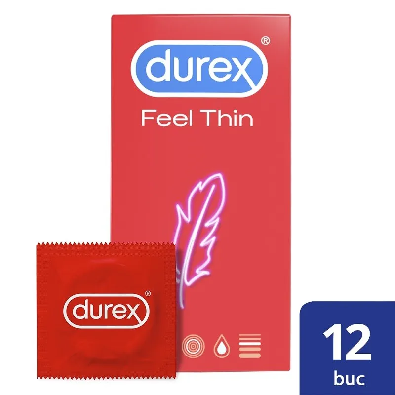 DUREX PREZERVATIVE FEEL THIN 12 BUCATI