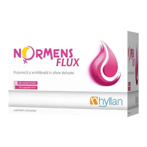 HYLLAN NORMENS FLUX 30 COMPRIMATE + 10 CAPSULE MOI