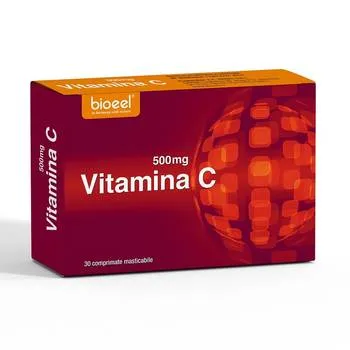 Vitamina C 500mg, 30 comprimate masticabile, Bioeel