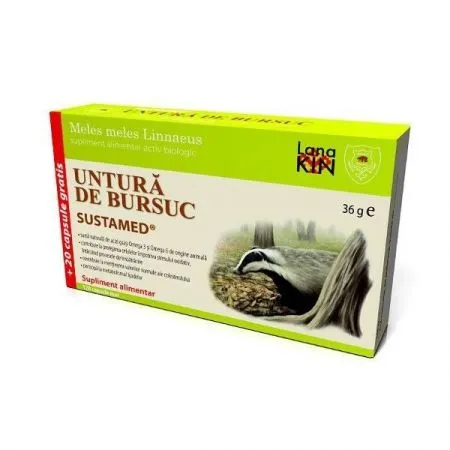 Untura de bursuc, 100 capsule + 20 capsule, Sustamed