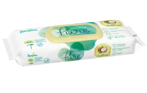 PAMPERS Servetele Pure protection coconut x 42buc