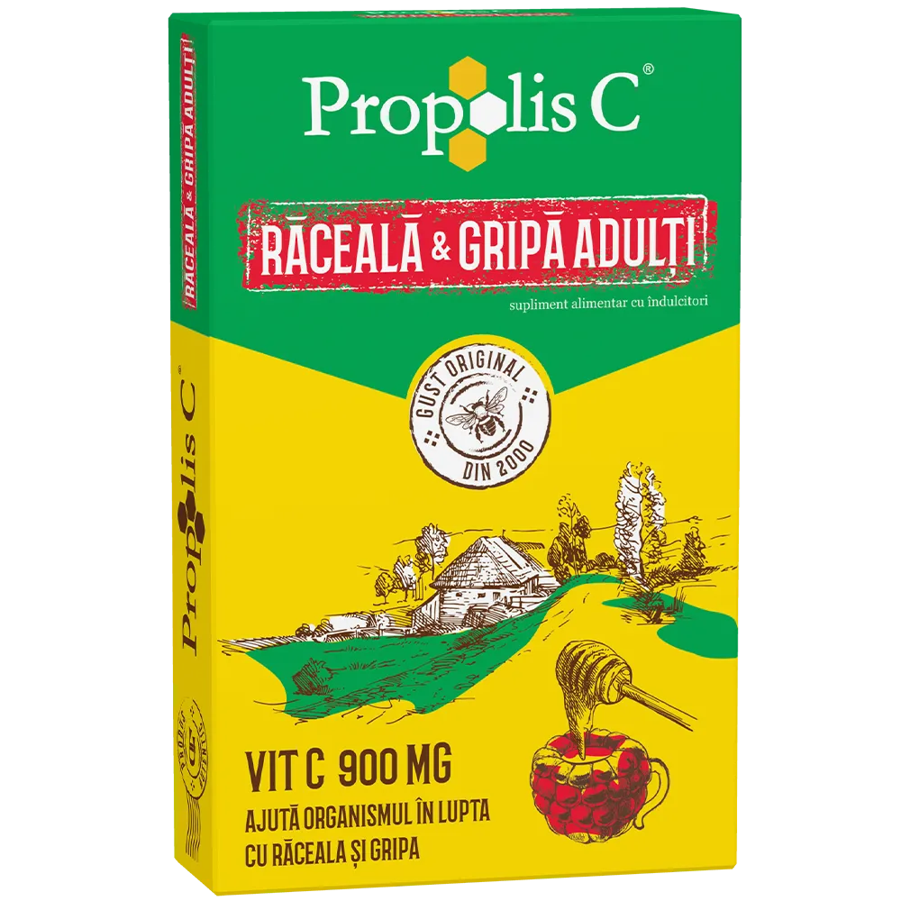 Propolis C raceala si gripa adulti, 8 plicuri, Fiterman Pharma