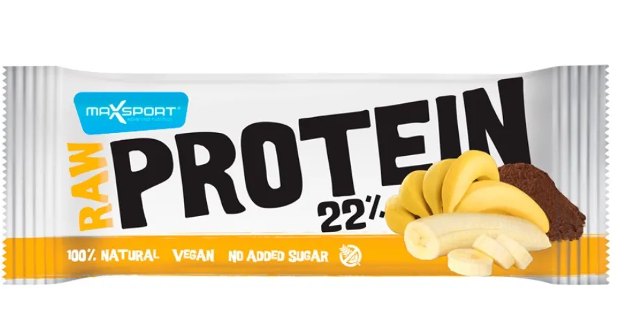 Baton proteic cu banane si cacao 50g (Max Sport)