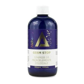 Germ Stop sinergie microelemente coloidale 50 ppm, 480ml, Alchemy