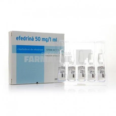 EFEDRINA 50 mg/ ml x 5 SOL. INJ. 50mg/ml ZENTIVA S A