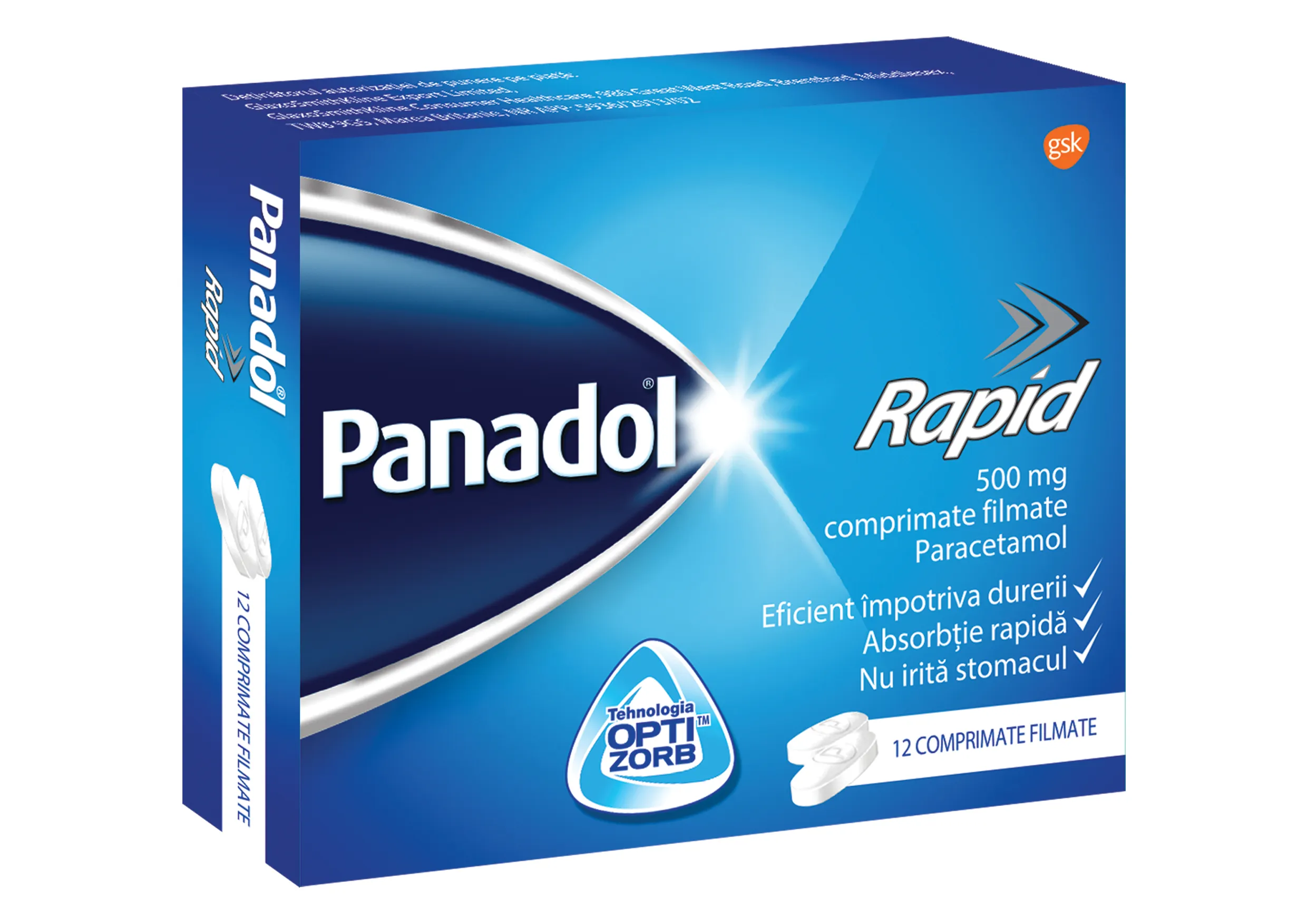 Panadol Rapid 500mg x 12 comprimate