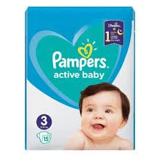 PAMPERS 3 Active Baby 6-10kg x 15buc