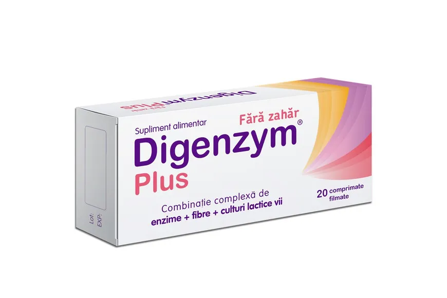 DIGENZYM PLUS FARA ZAHAR X 20 CP