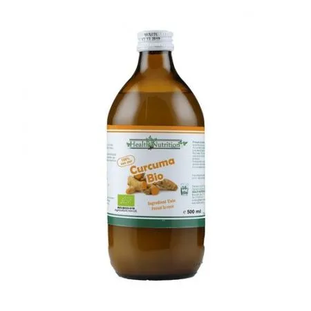 Suc curcuma bio, 500 ml, Health Nutrition