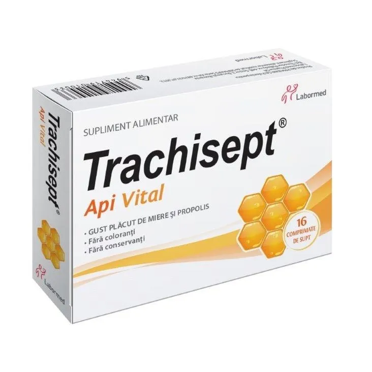 LABORMED TRACHISEPT API VITAL 16 COMPRIMATE DE SUPT