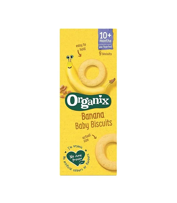 Organix Finger Biscuiti banane +10luni x 54g