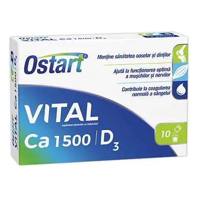 Ostart Vital Ca 1500  D3, 10 plicuri, Fiterman