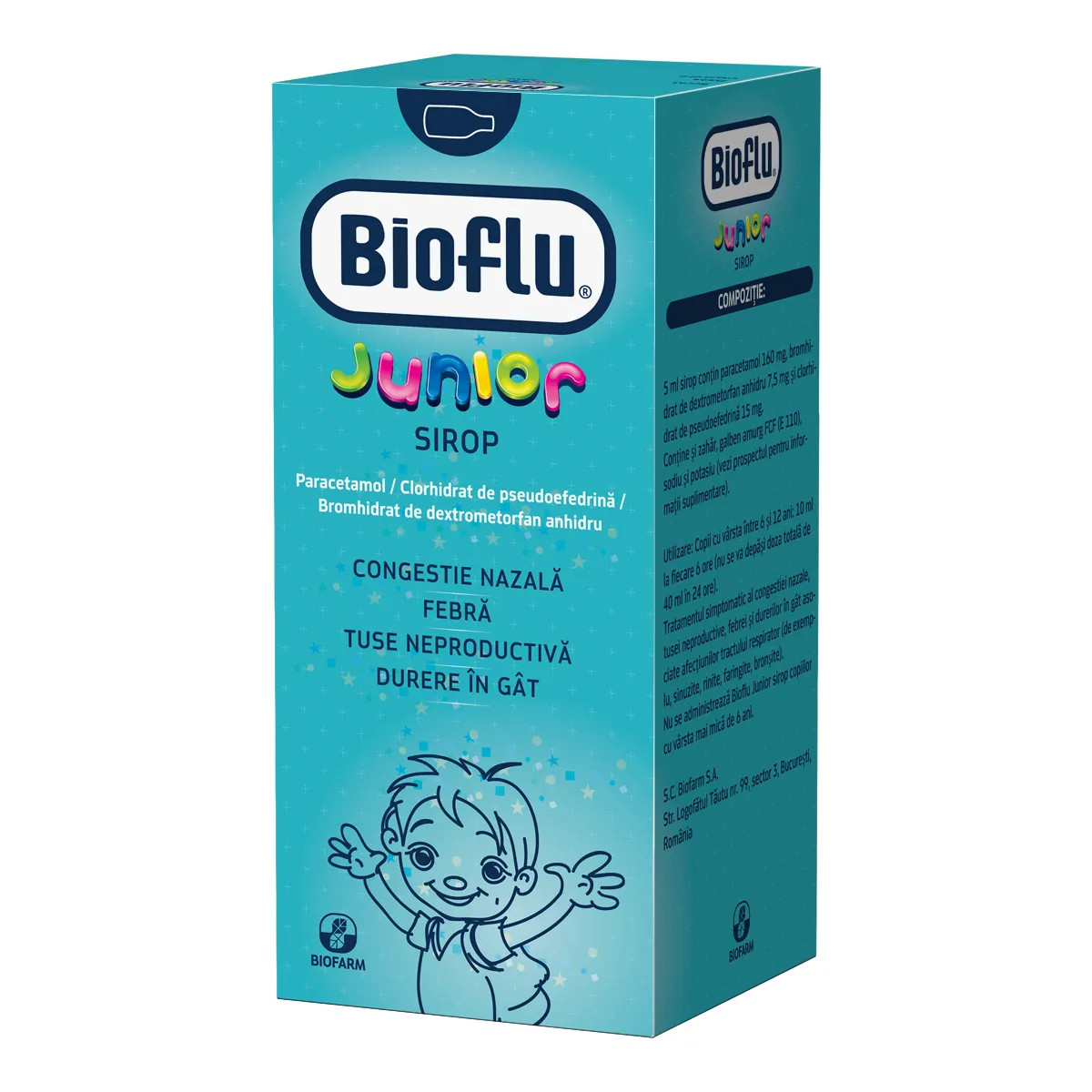 Bioflu Junior sirop 100ml - Biofarm