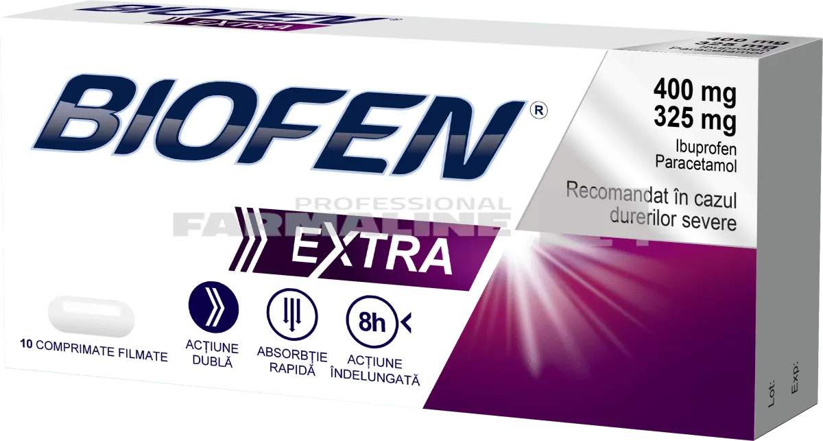 Biofen Extra 400mg/325mg 10 comprimate