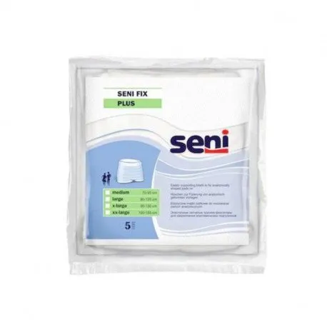 Seni Fix Plus Chilot elastic de sustinere, XXL, 5 bucati