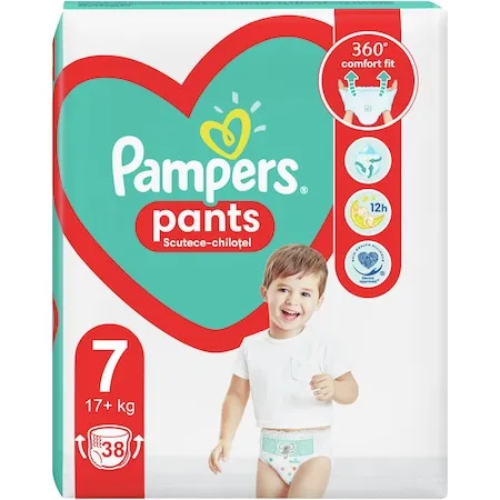 Pampers Active baby Pants (chilotei) nr. 7 (+ 17kg) x 38 bucati