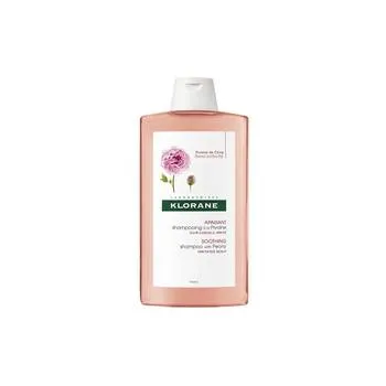 Sampon cu extract de bujor pentru scalp sensibil și iritat, 400 ml, Klorane