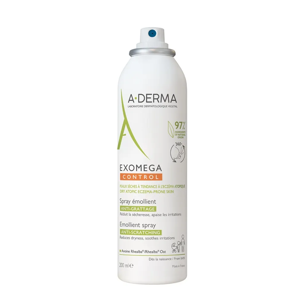 Spray emolient anti-prurit pentru piele uscata Exomega Control, 200 ml, A-Derma