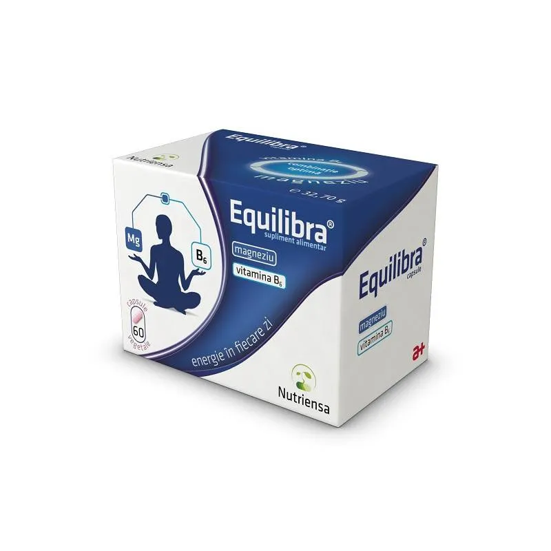 Equilibra, Magneziu si Vitamina B6, 60 capsule, Antibiotice