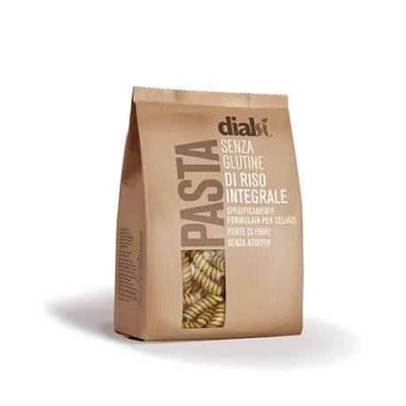 Dialsi Paste Fusilli din orez integral, fara gluten x 400g