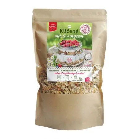 Musli germinat cu fructe fara gluten, 450 g, Semix