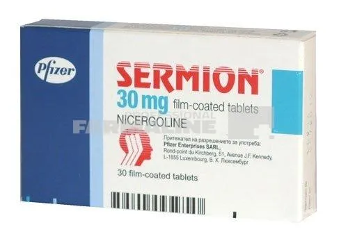 SERMION x 30 COMPR. FILM. 30mg PFIZER EUROPE MA EEI