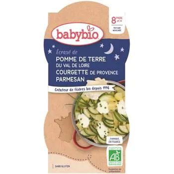 Meniu piure de cartofi si dovlecel, 2 x 200g, BabyBio