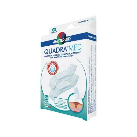 Plasturi piele sensibila Quadra Med Master-Aid, 2 marimi, 20 bucati, Pietrasanta Pharma