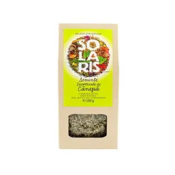 Seminte decorticate de canepa, 150g, Solaris