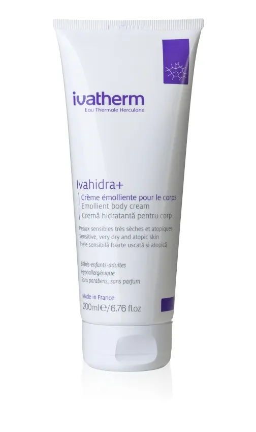 IVATHERM IVAHIDRA+ Crema hidratanta pentru corp, piele sensibila uscata cu tendinta atopica