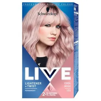 Vopsea de par Schwarzkopf 101 Cool Rose, 142.5ml, Live