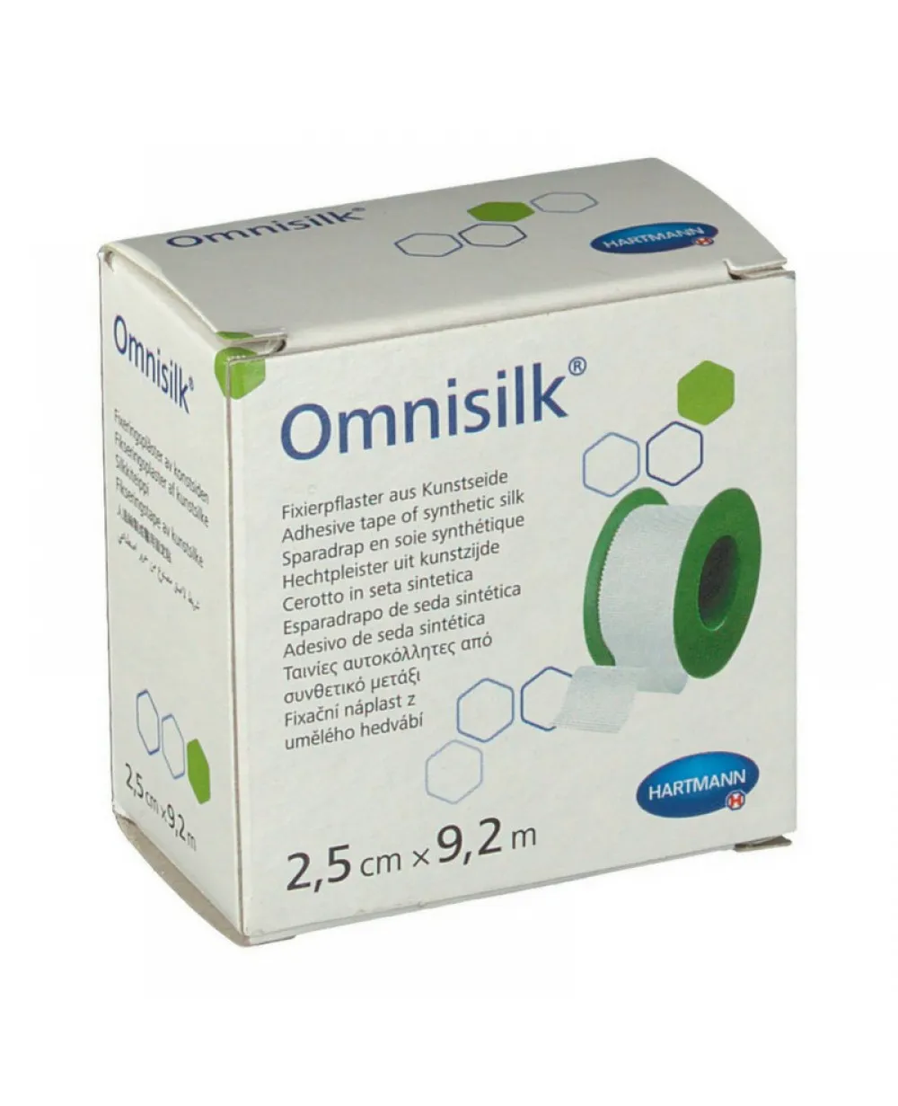 Omnisilk plasture matase 2,5cm x 9,2cm (Hartmann)