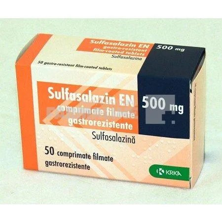 SULFASALAZIN EN x 50 COMPR. FILM. GASTROREZ. 500mg KRKA D.D. NOVO MESTO