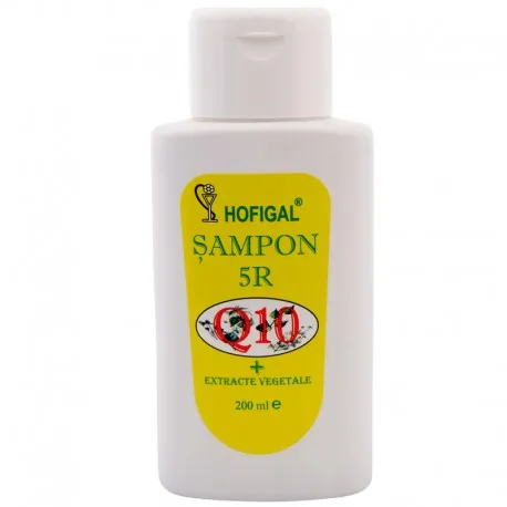 Sampon 5R cu extracte vegetale si Q10, 200 ml, Hofigal