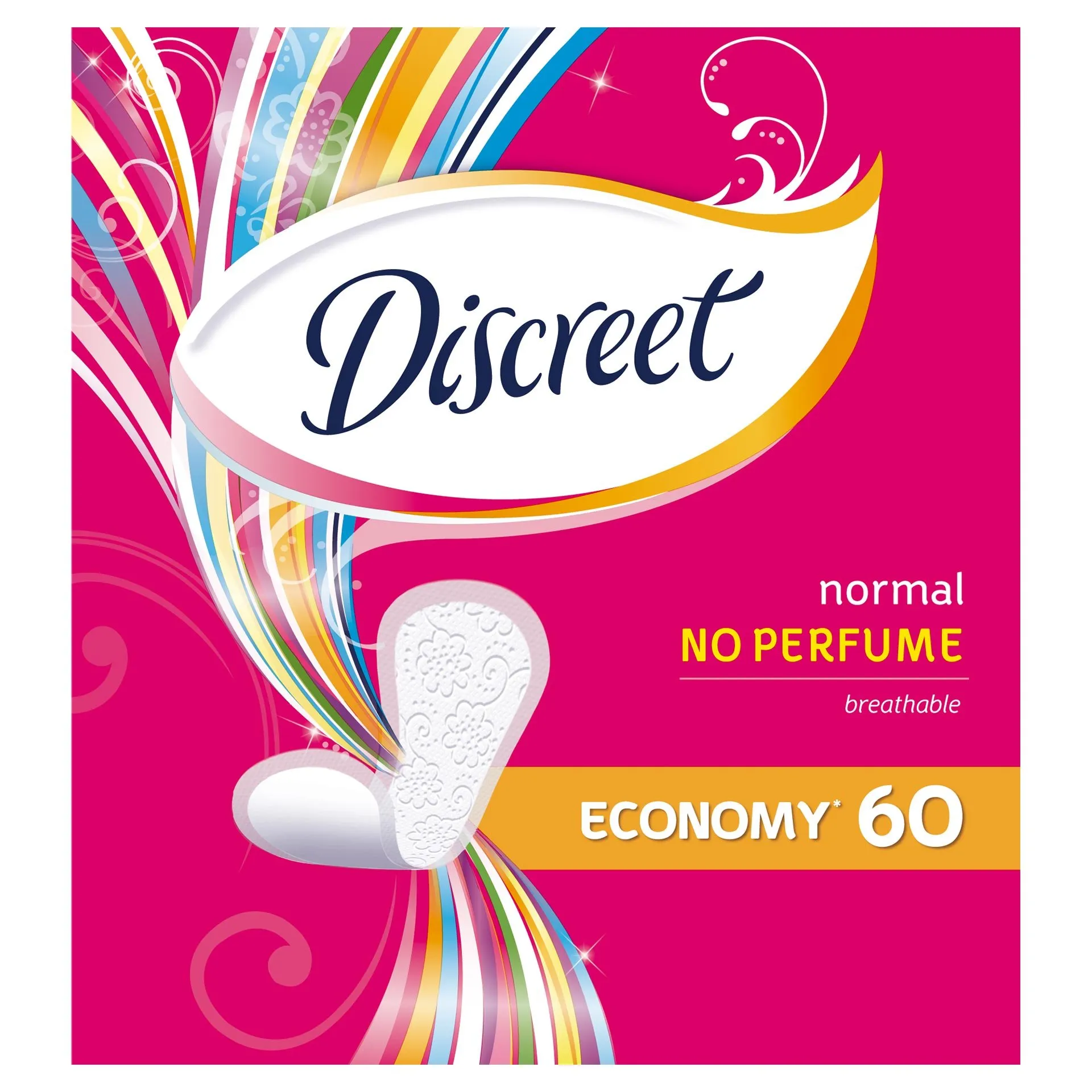 Discreet Normal No Perfume Absorbante zilnice 60 bucati