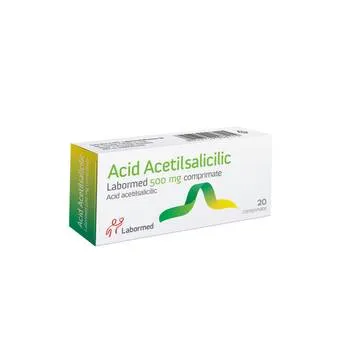 Acid Acetilsalicilic 500 mg, 20 comprimate, Labormed