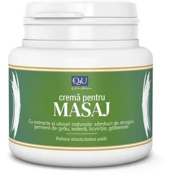 Crema pentru masaj Q4U, 500ml, Tis Farmaceutic