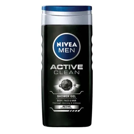 Gel de dus pentru barbati Active Clean, 500 ml, Nivea