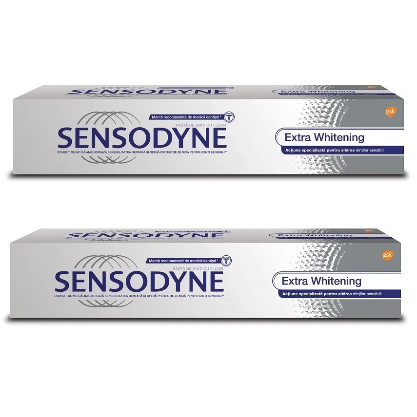 SENSODYNE PASTA DE DINTI EXTRA WHITENING 100ML 1+1 60% REDUCERE LA AL 2-LEA PRODUS