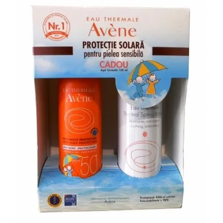 Avene Solaire Pachet Spray Copii SPF 50+ 200ml+ETA 150ml Cadou