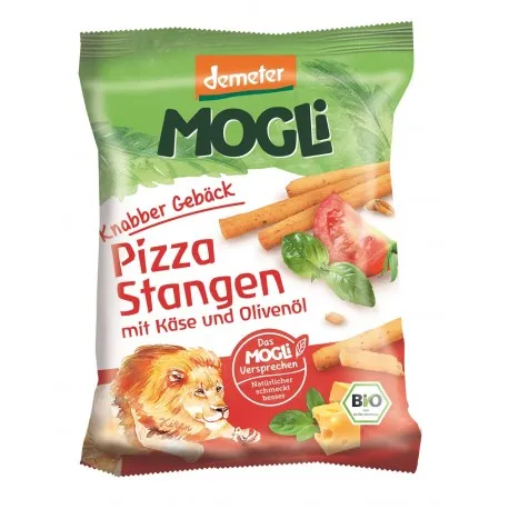 Mogli Sticks eco Jungle Pizza cu branza si ierburi aromate, 75 g