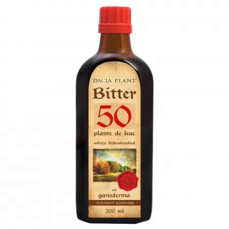 Bitter 50 plante Ganoderma 200ml(Dacia P