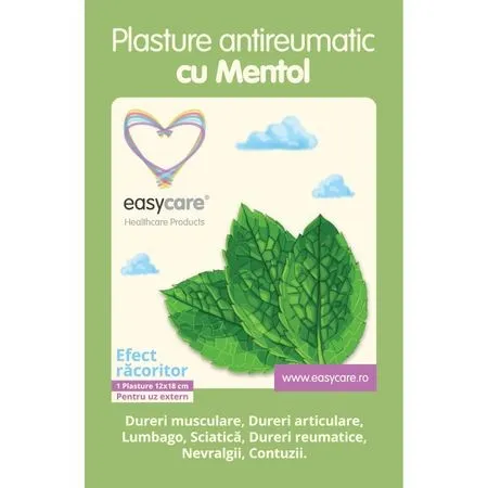 EASY CARE PLASTURE ANTIREUMATIC MENTOL 12X18CM