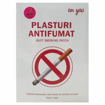 Plasture antifumat 5 x 5cm, 8 bucati, Naturalia Diet