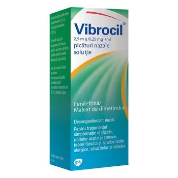 Vibrocil picaturi nazale, 15 ml, GSK