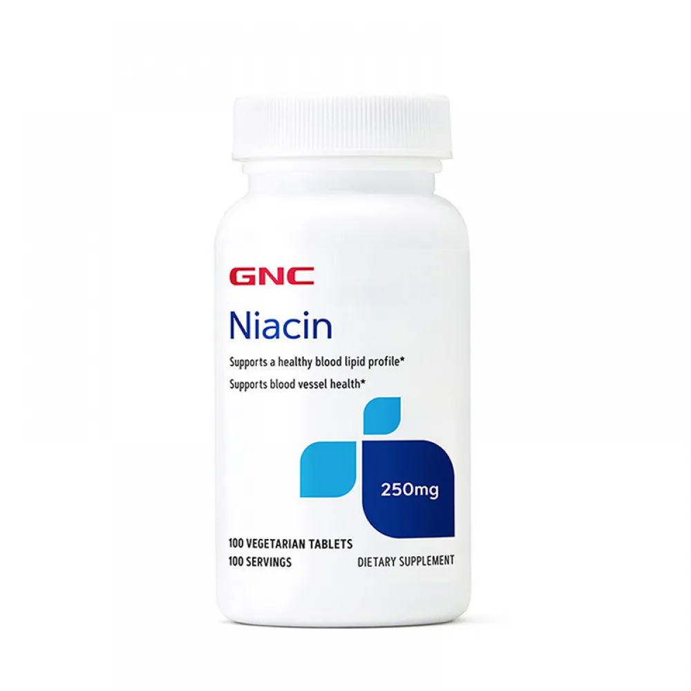 Niacin 250 mg (100 tablete), GNC