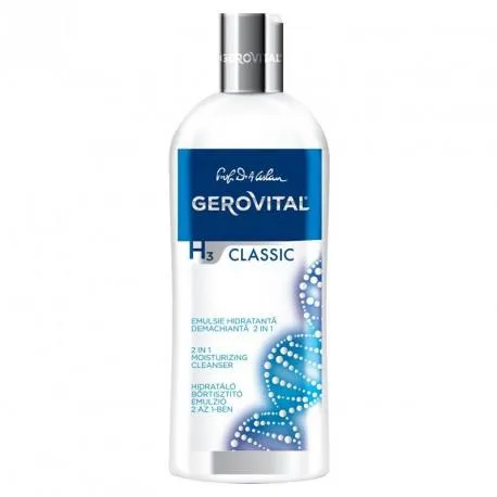 Gerovital H3 Classic emulsie hidratanta demachianta 2 in 1, 200 ml