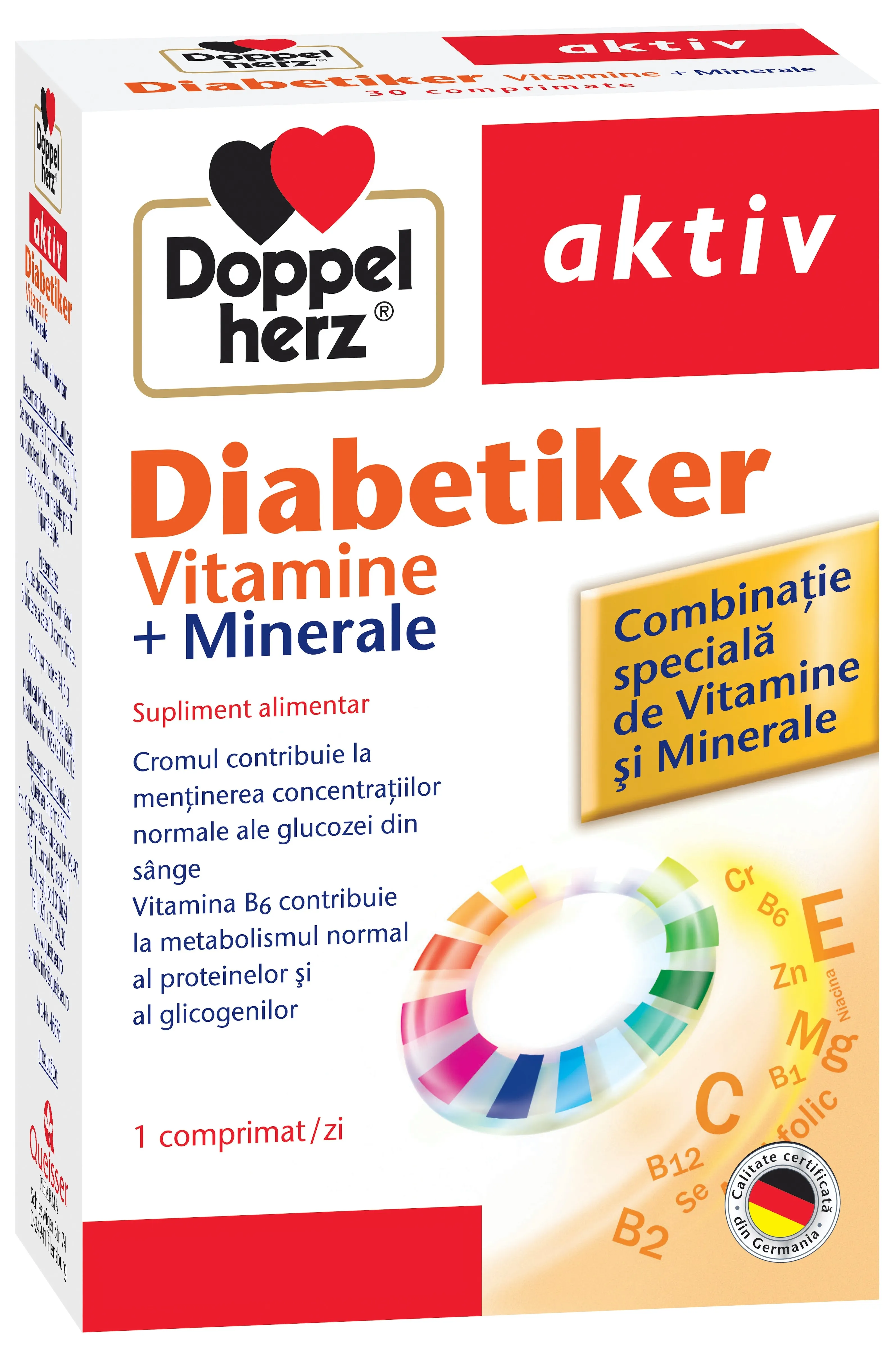 DOPPELHERZ Diabetiker x 30 comprimate