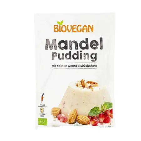 Budinca Bio de migdale, 49 g, Biovegan