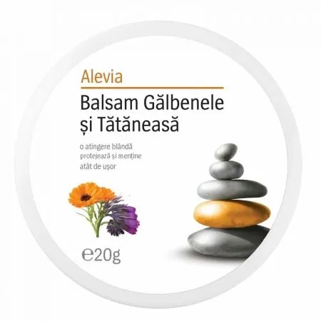 Balsam Galbenele si Tatanesa, 20g, Alevia